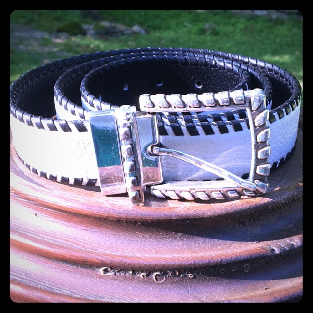 Reversible Black and White Belt